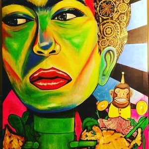 Pink Shel Double-Sided 6’x9’ Canvas Wall Portrait